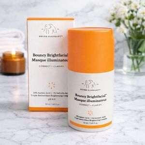 Drunk Elephant Bouncy Brightfacial Brightening Mask - NIB - Full Size 50ml
